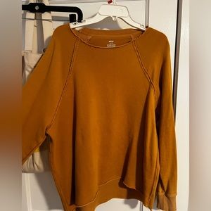 Aerie Distressed oversized sweatshirt